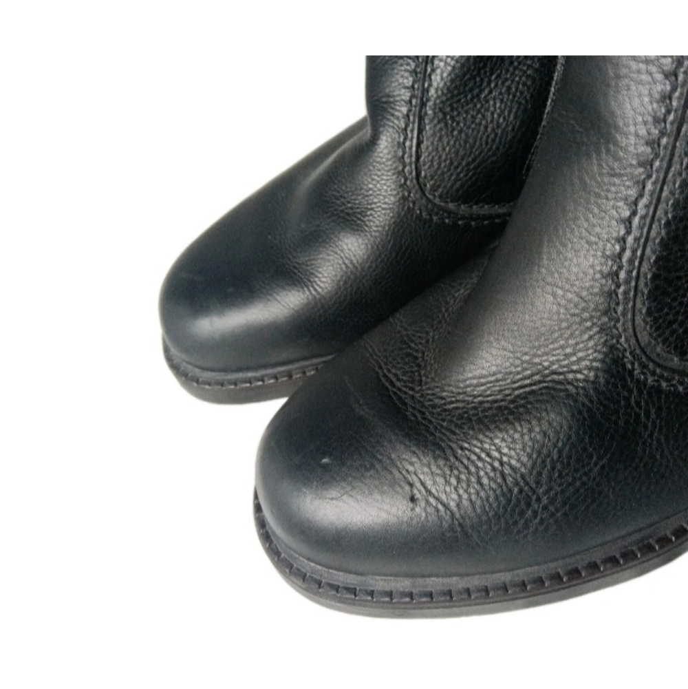 Pajar Canada Black Leather Boots Men's Size 10.5 Genuine Shearling Lining - Picture 5 of 9